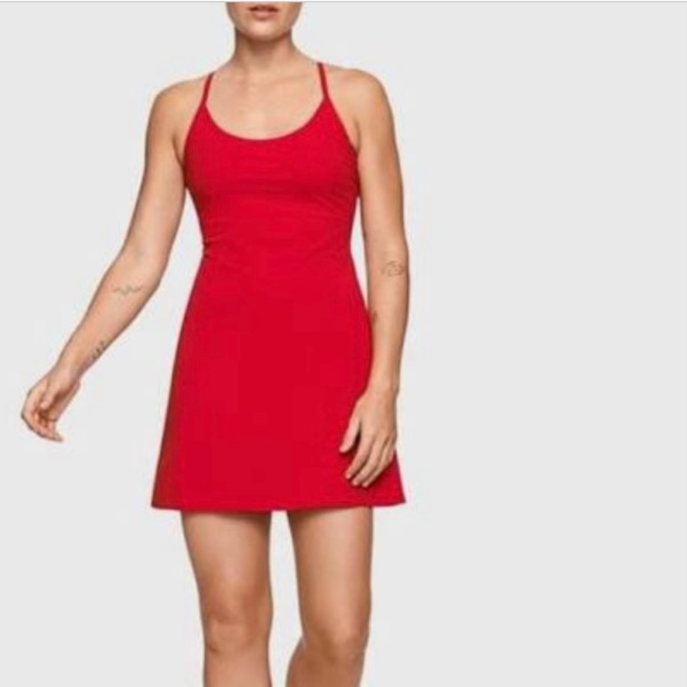 Red Outdoor Voices Exercise Dress